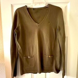 Lauren Ralph Lauren V-Neck Long Sleeved Top